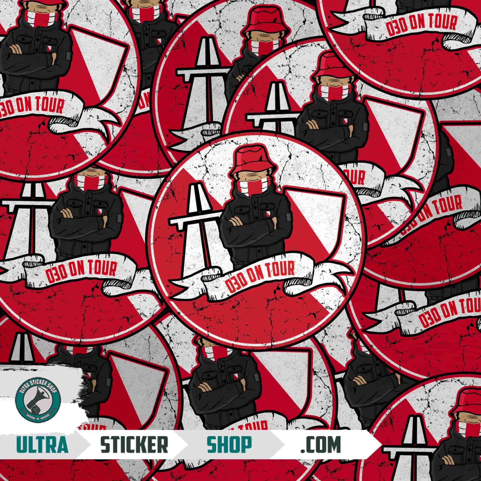 030 on tour Stickers