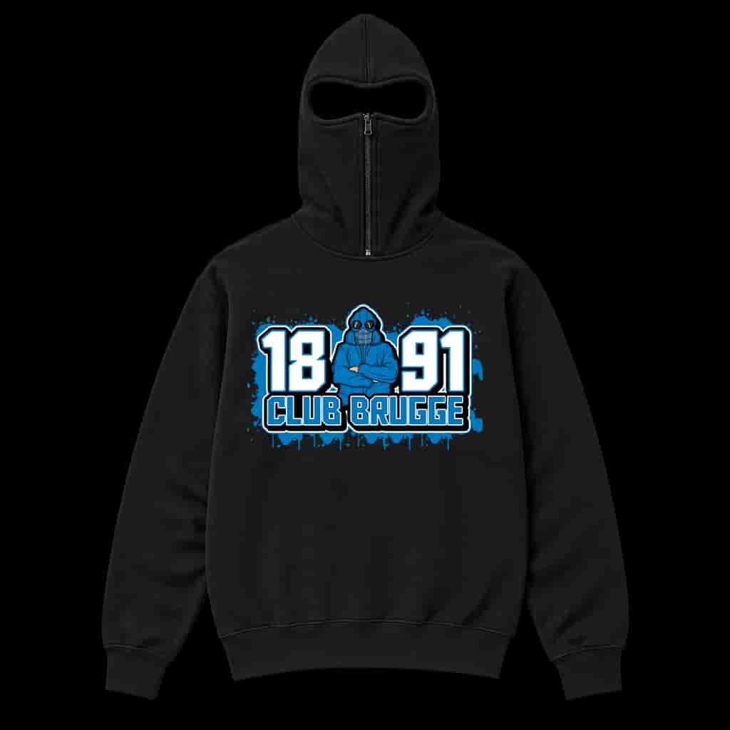 1891 Club Brugge Ninja Kapuzenpullover