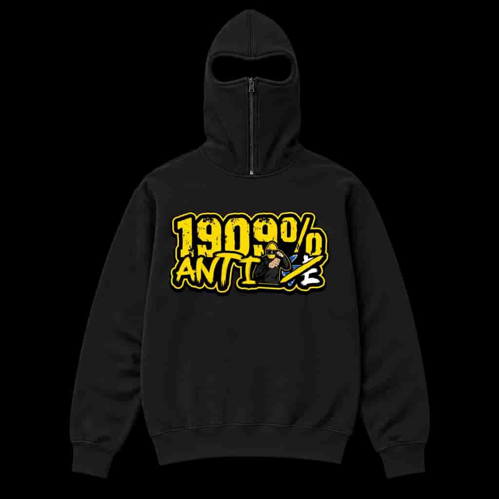 1909% anti GE Ninja kapuljača