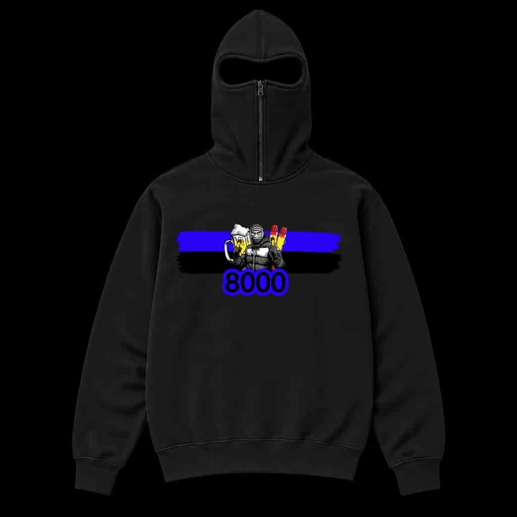 8000 Ninja Kapuzenpullover