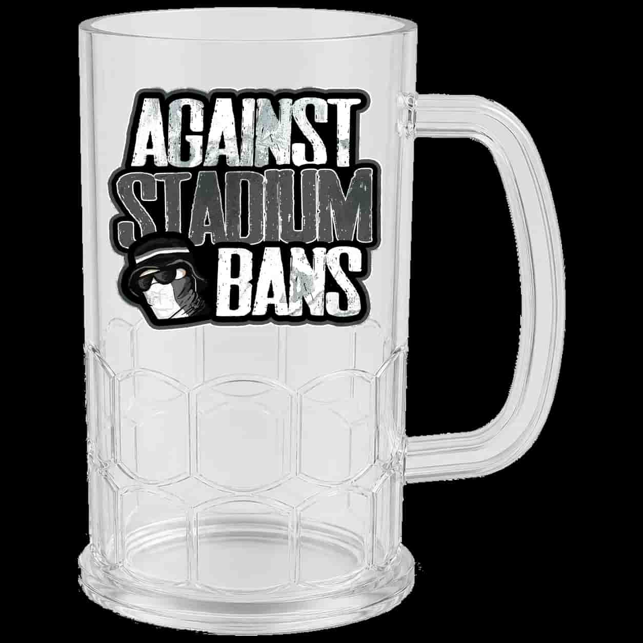 Against stadium bans! Bierkrug