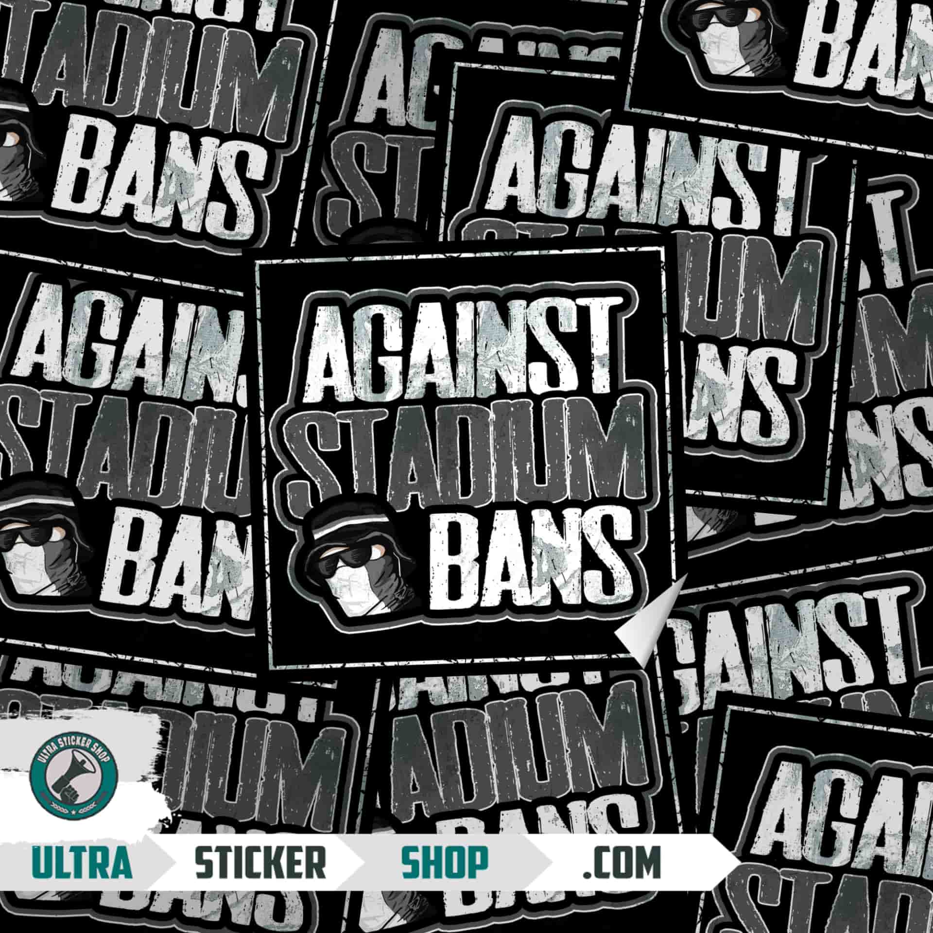 Against stadium bans! Aufkleber