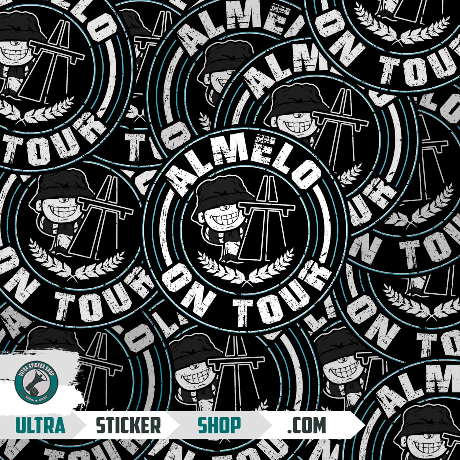 Almelo on tour Stickers