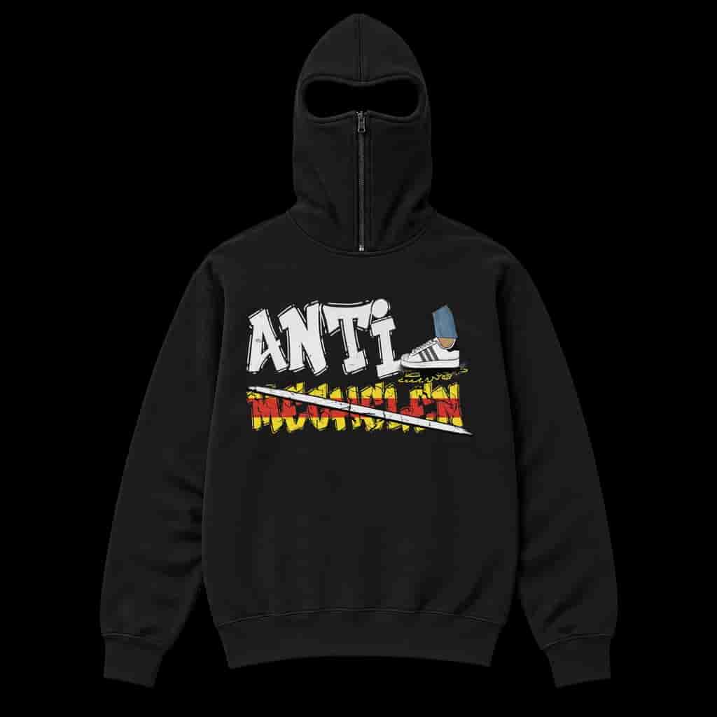 Anti Mechelen Ninja Kapuzenpullover