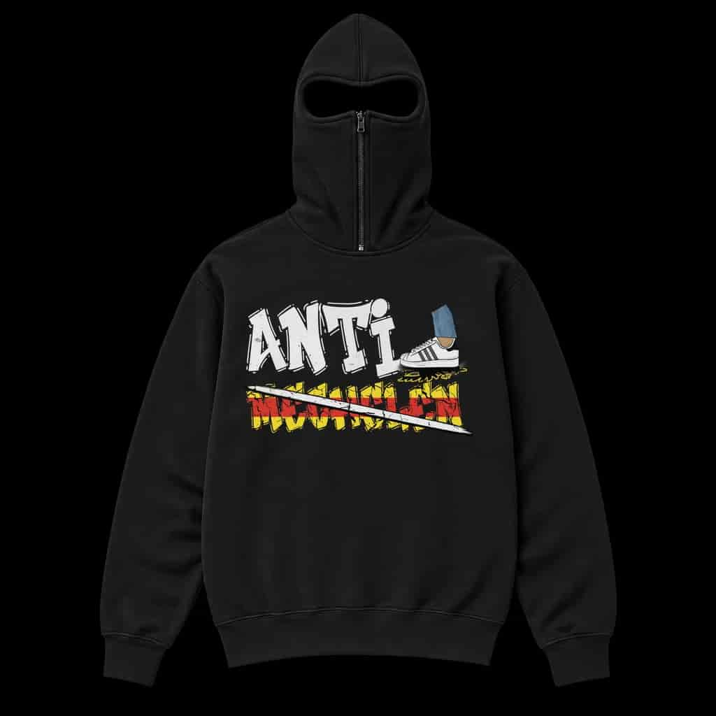 Anti Mechelen Ninja Kapuzenpullover