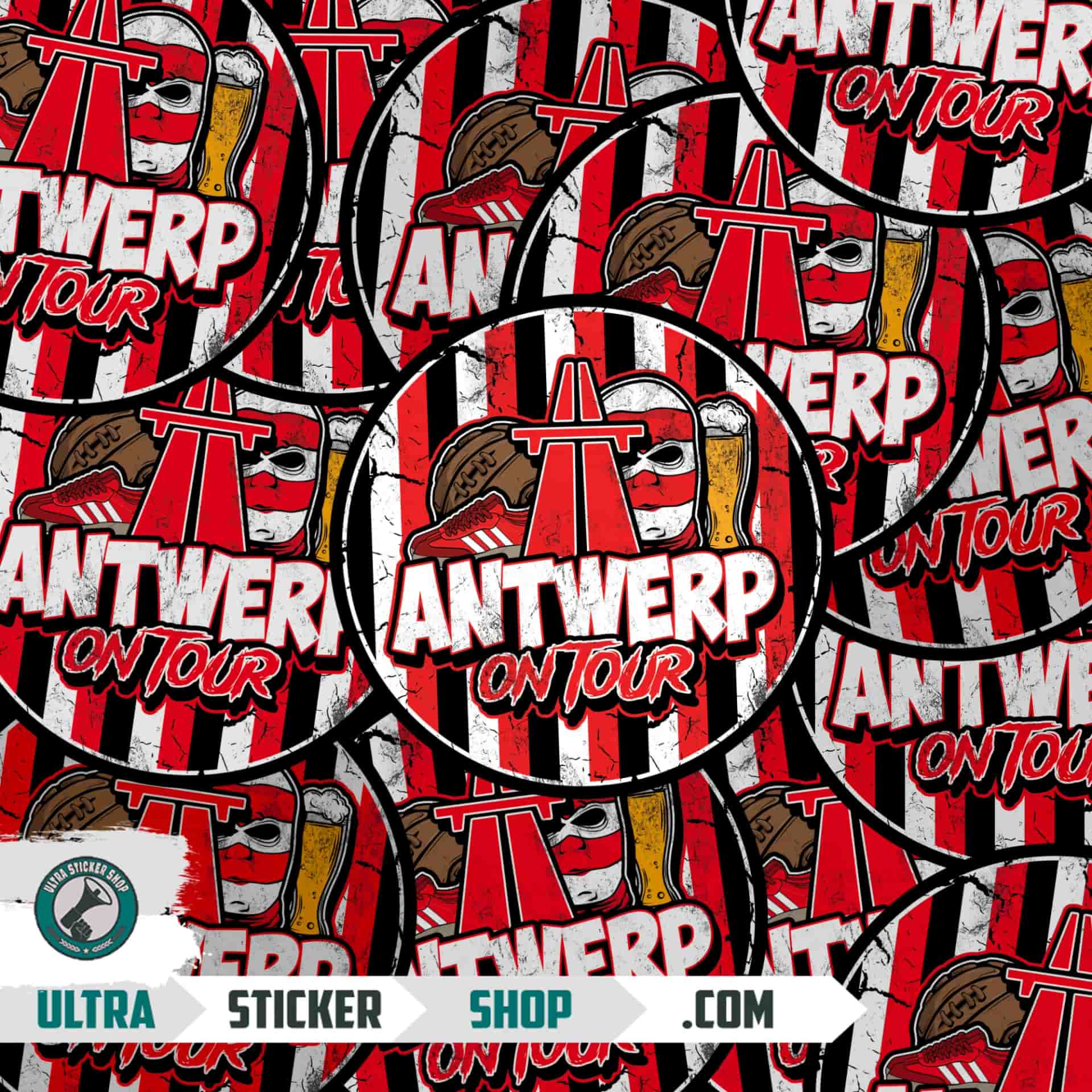 Antwerp on tour Stickers