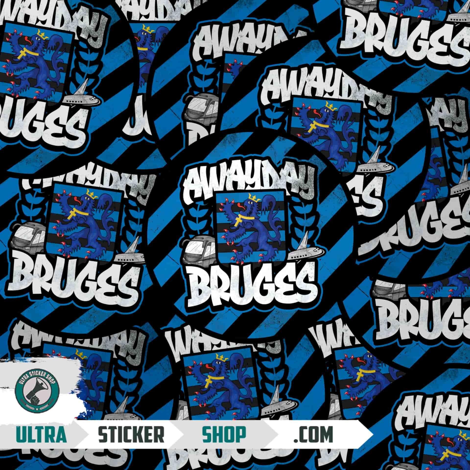 Awayday bruges Stickers