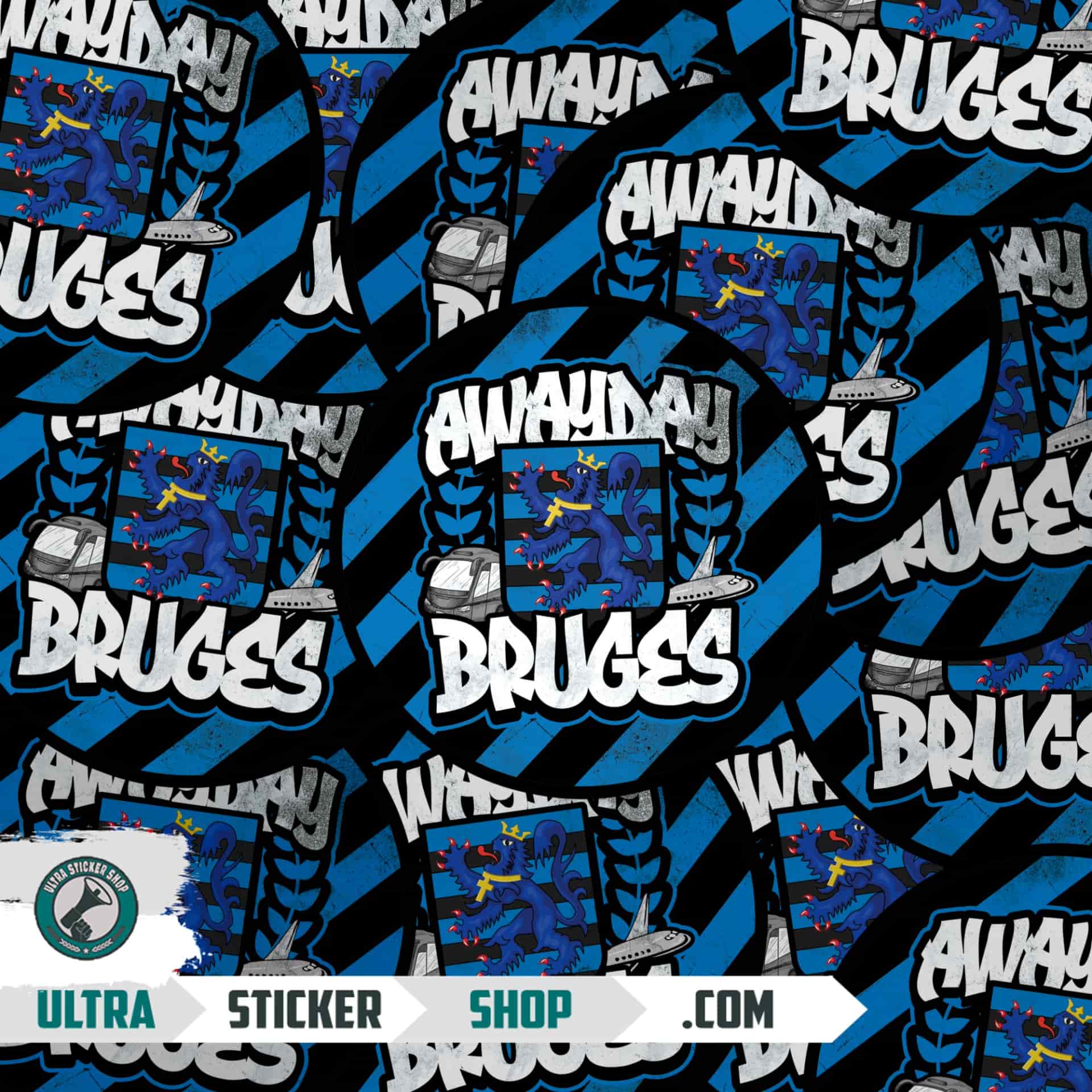 Awayday bruges Stickers