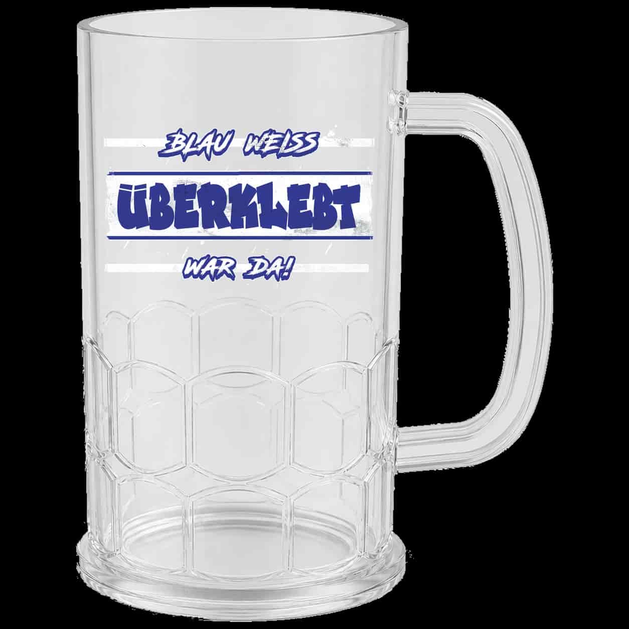 überklebt blau weiss war da! Шоља за пиво