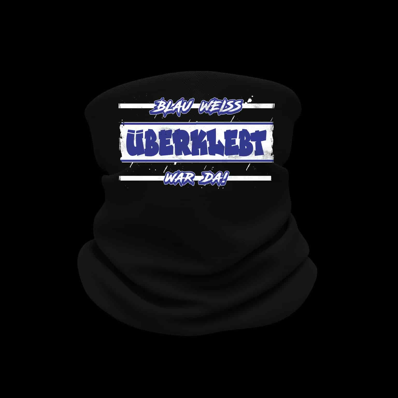 überklebt blau weiss war da! Cache-cou