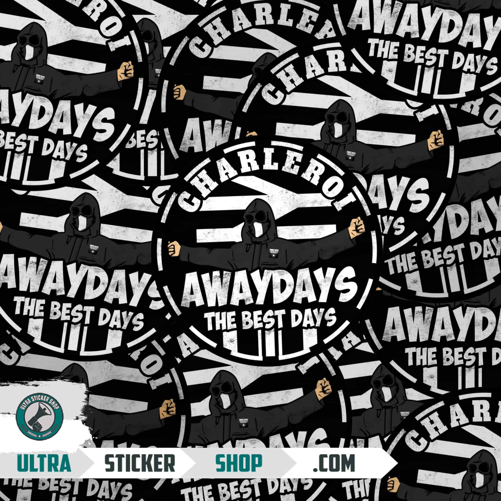 Charleroi awaydays the best days Stickers