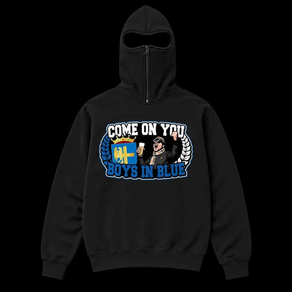 Come on you boys in blue Ninja Kapuzenpullover