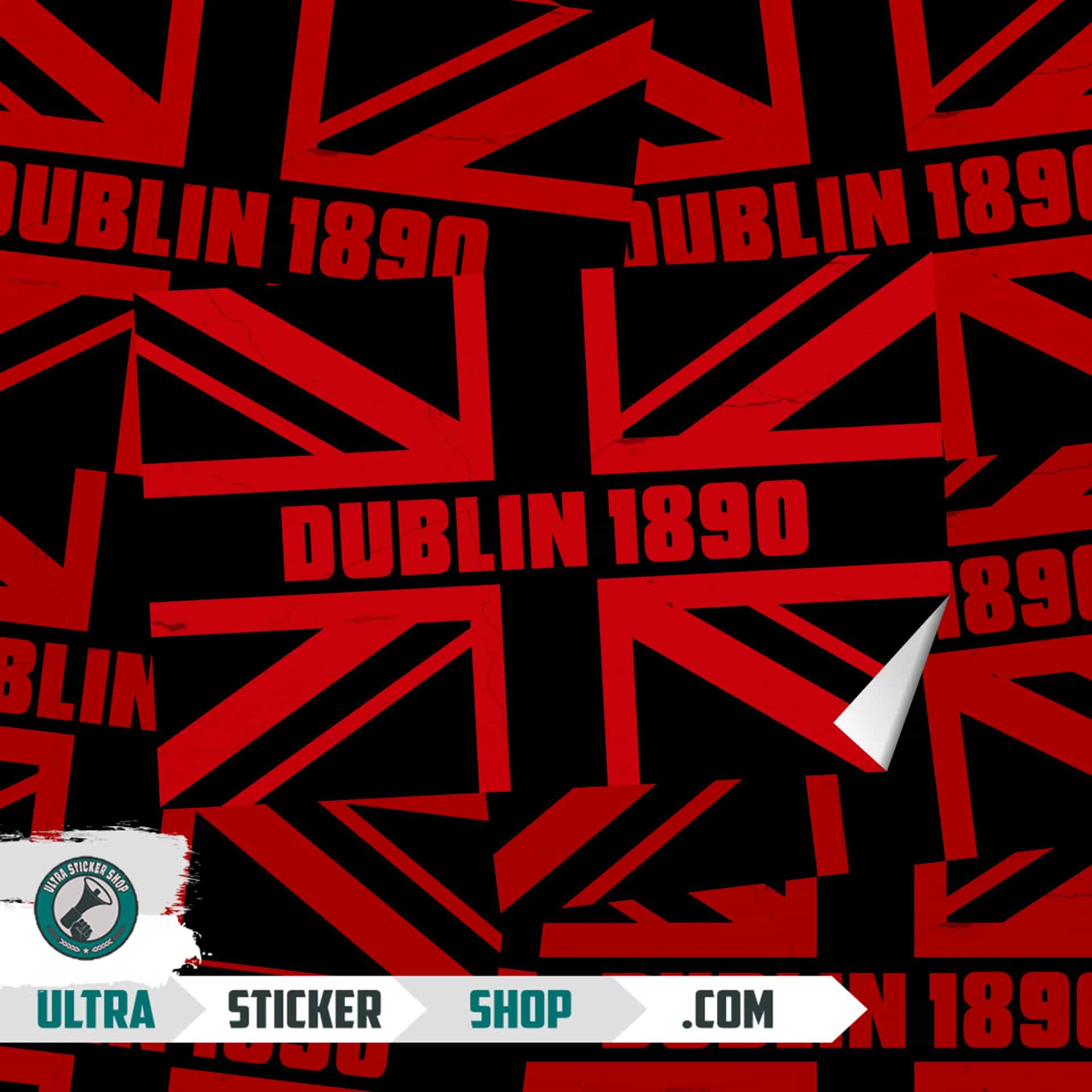 Dublin Union Jack Pegatinas