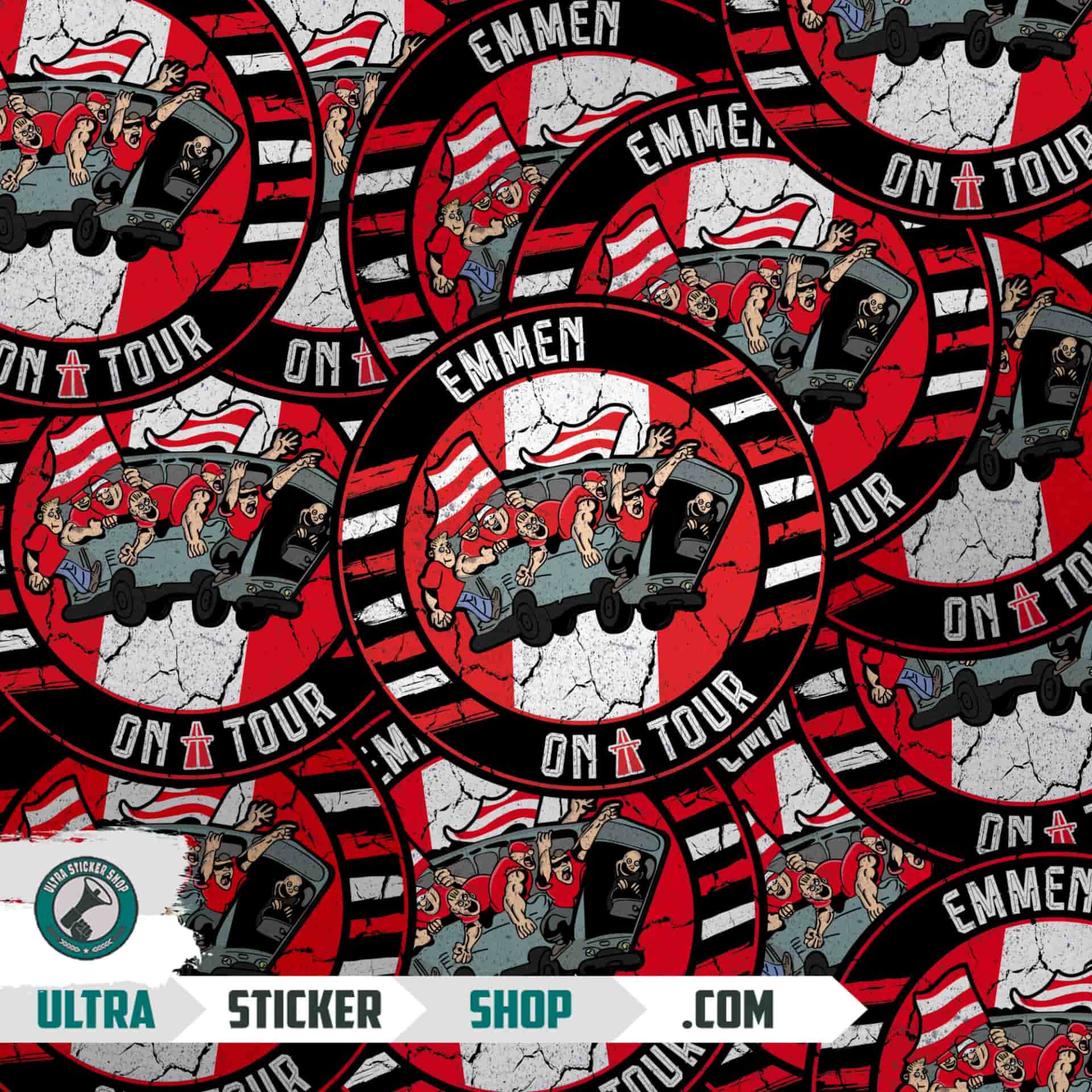Emmen on tour Stickers