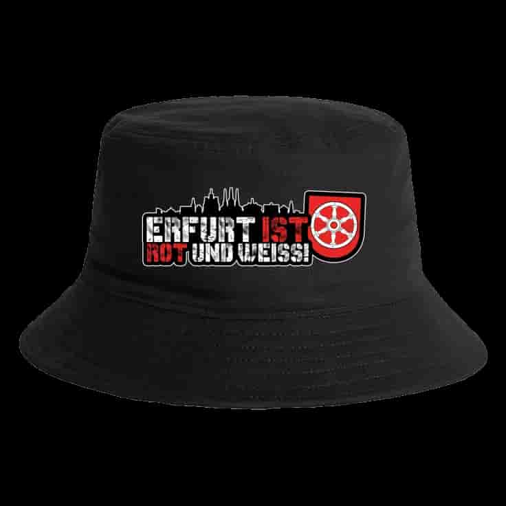 Erfurt ist Rot und weiss Bucket Hat