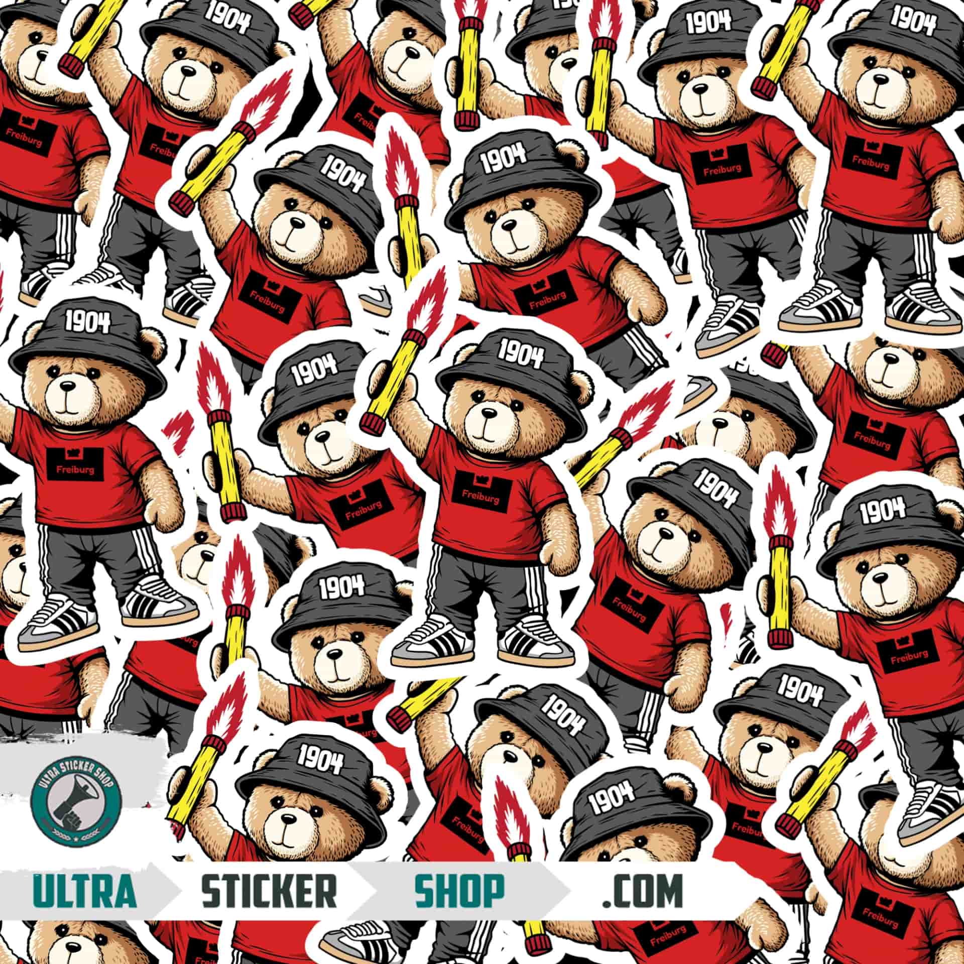 Freiburg 1904 bear Stickers