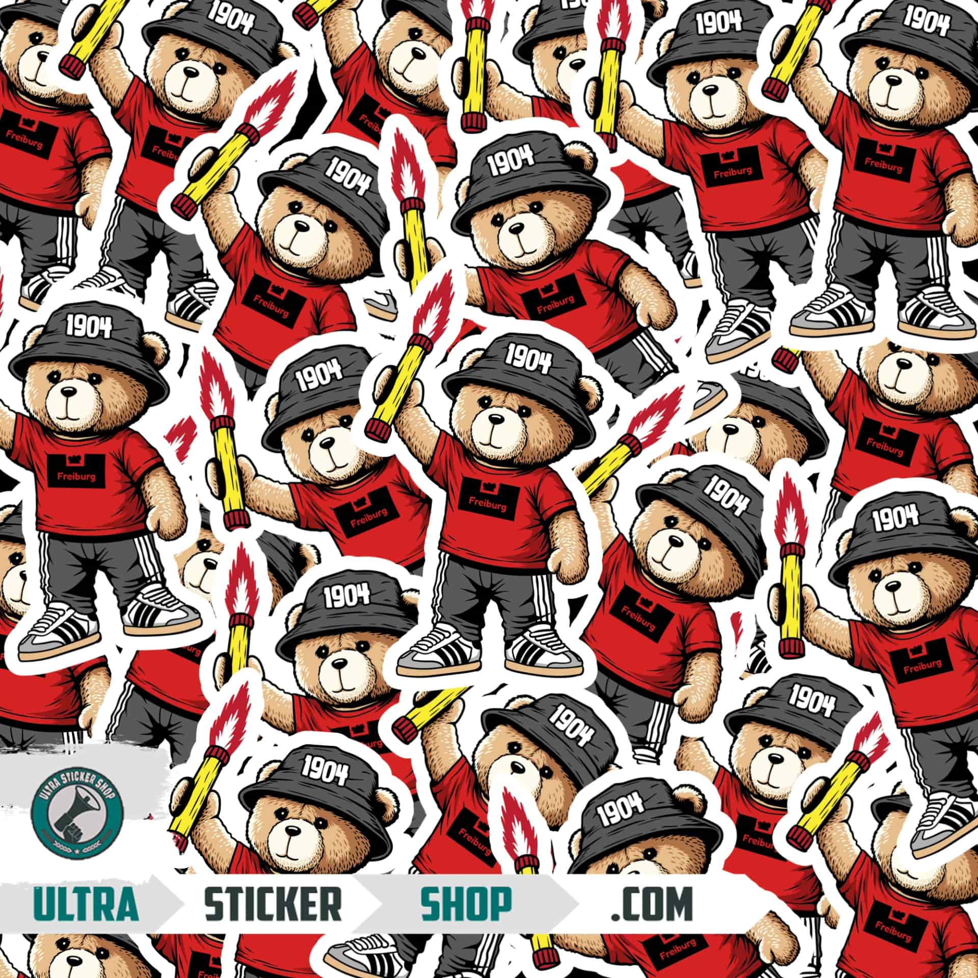 Freiburg 1904 bear Stickers