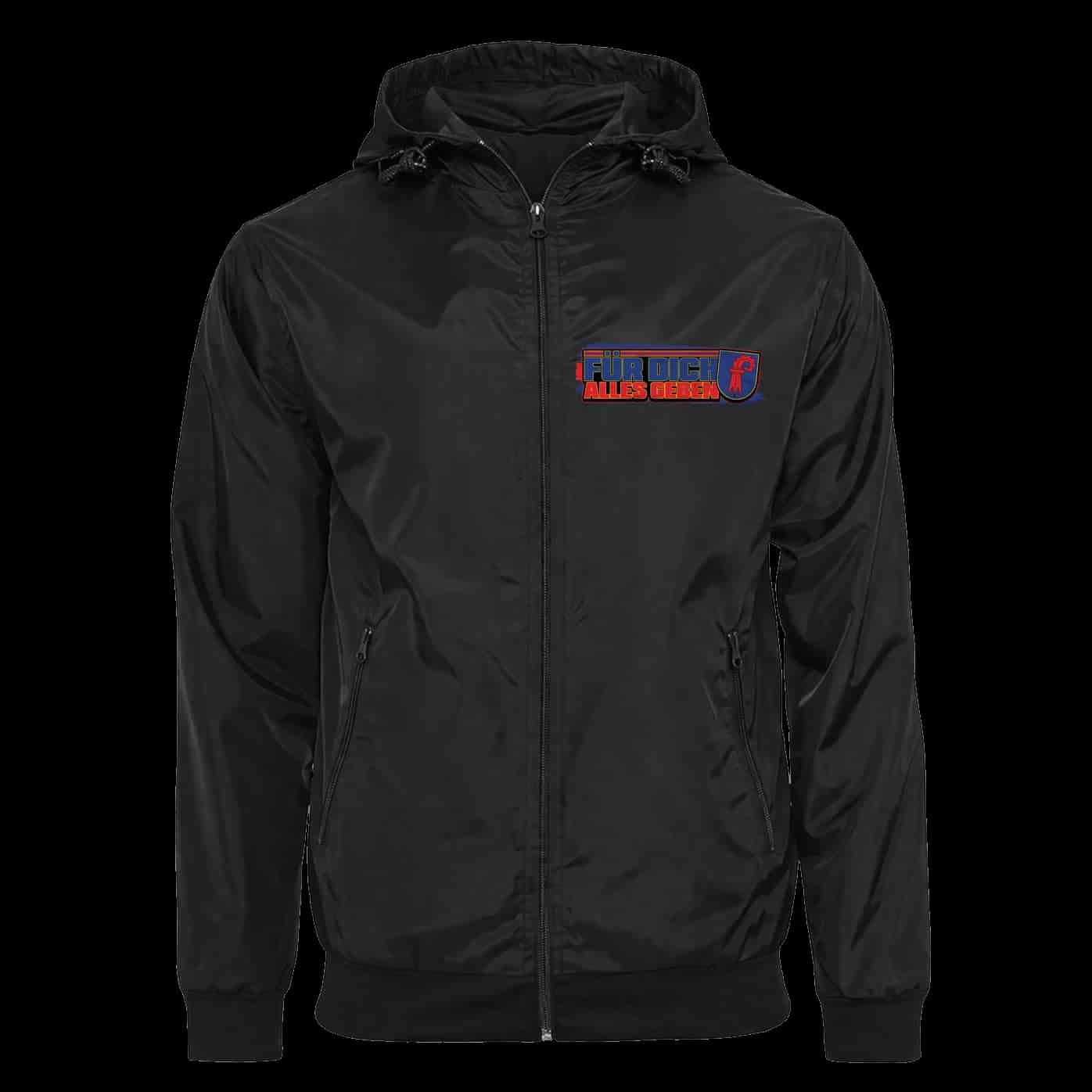 Fur dich alles geben Jacke mit abnehmbarer Balaclava