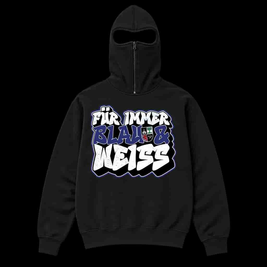 Fur immer blau & weiss Ninja Hoodie