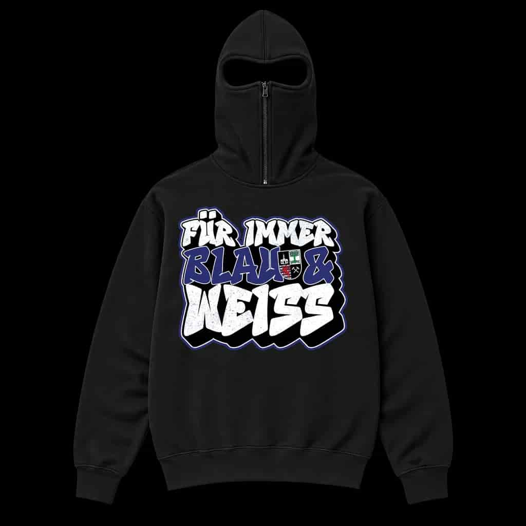Fur immer blau & weiss Ninja Hoodie