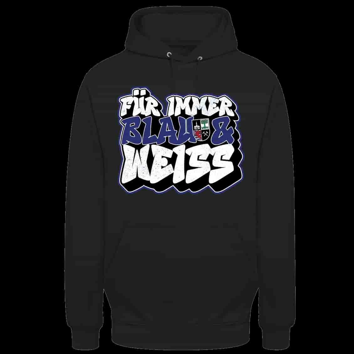 Fur immer blau & weiss Hoodie