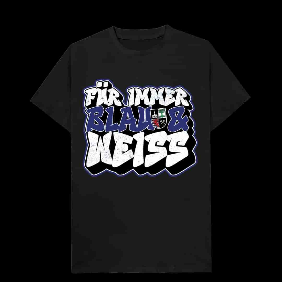 Fur immer blau & weiss Majica