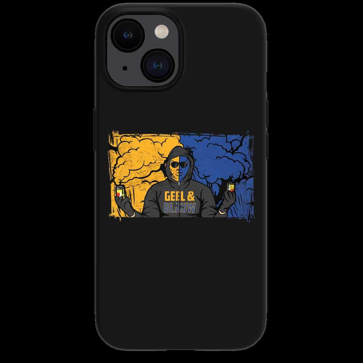 Geel & Blauw iPhone-Hülle