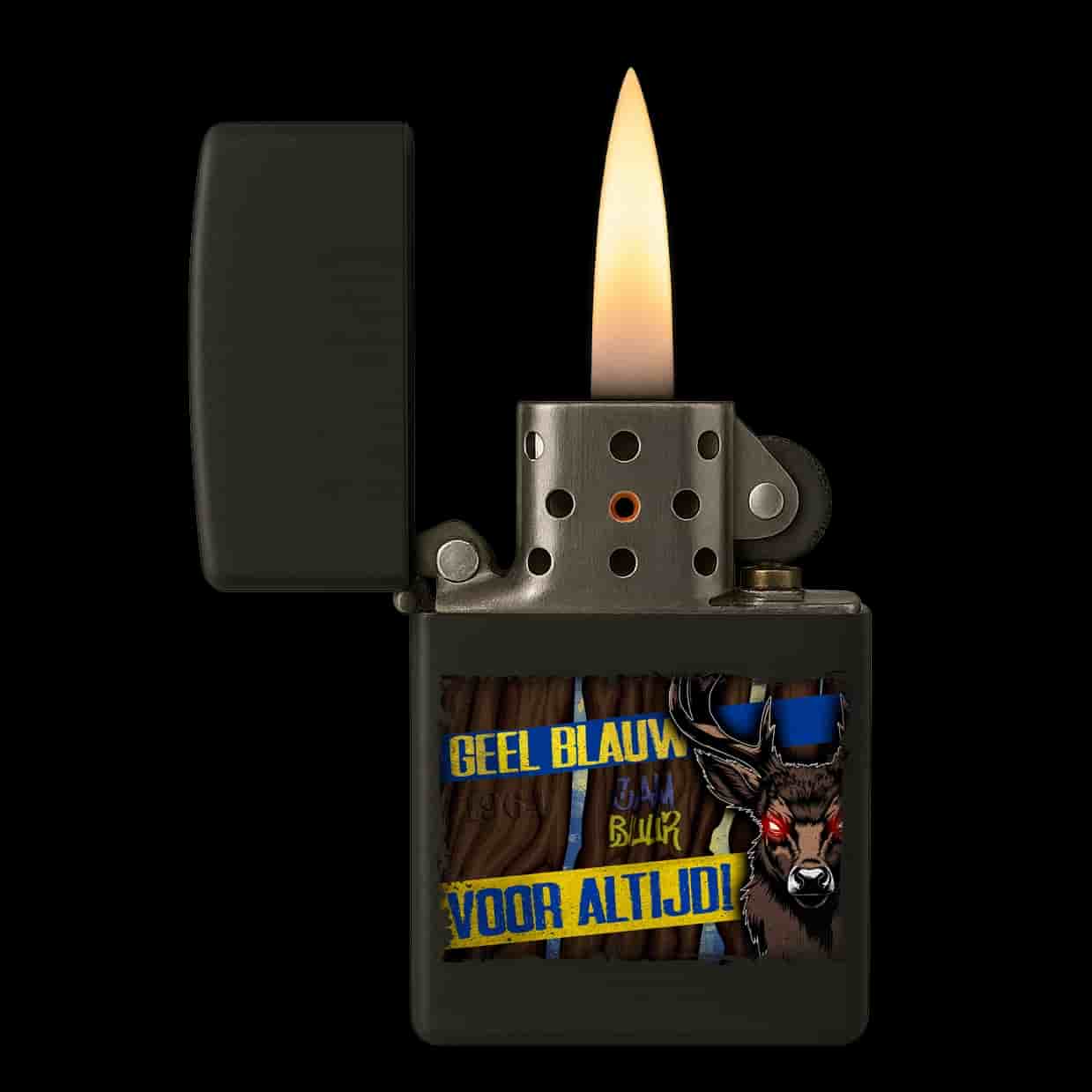 Geel blauw voor altijd Aansteker