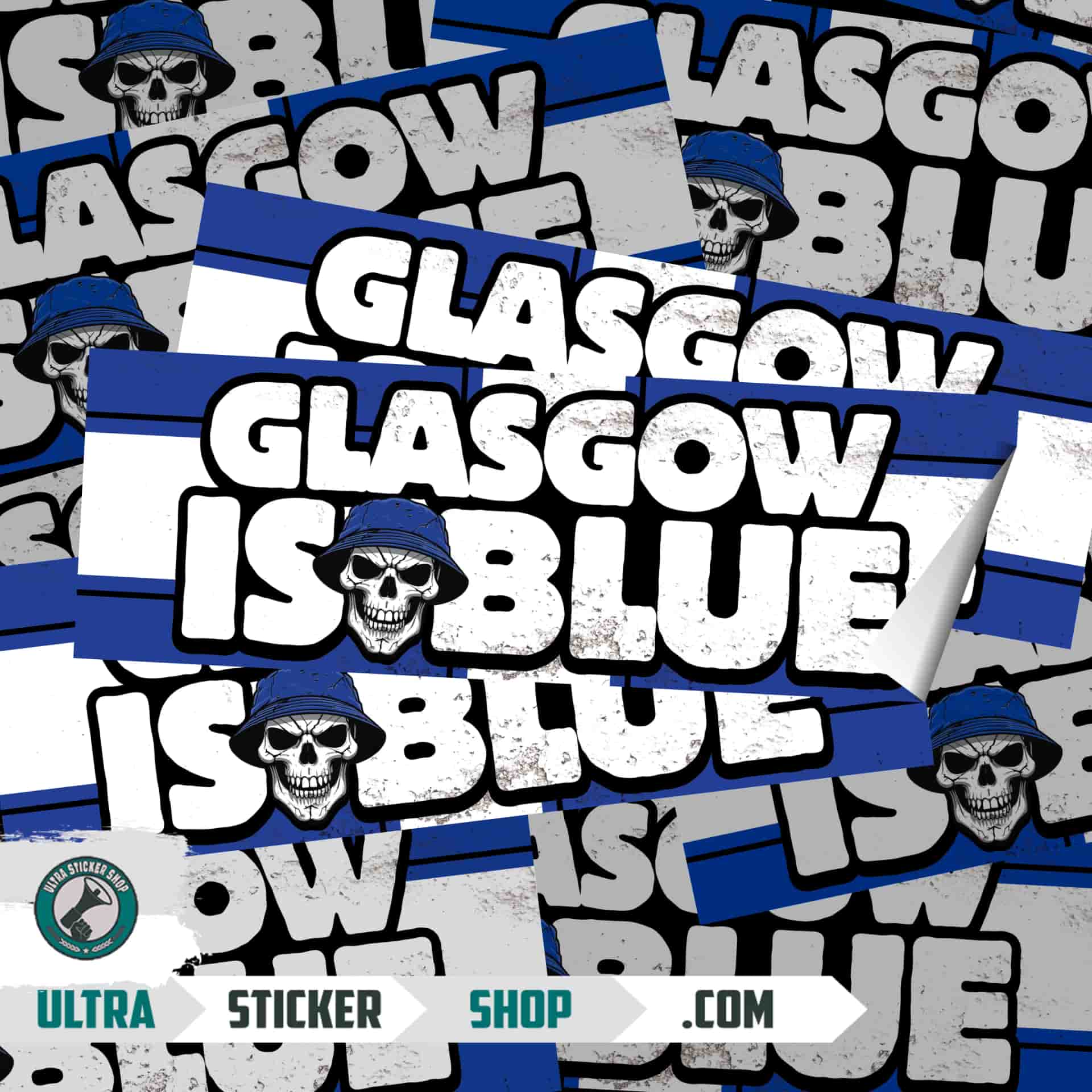 Glasgow is blue Klistremerker