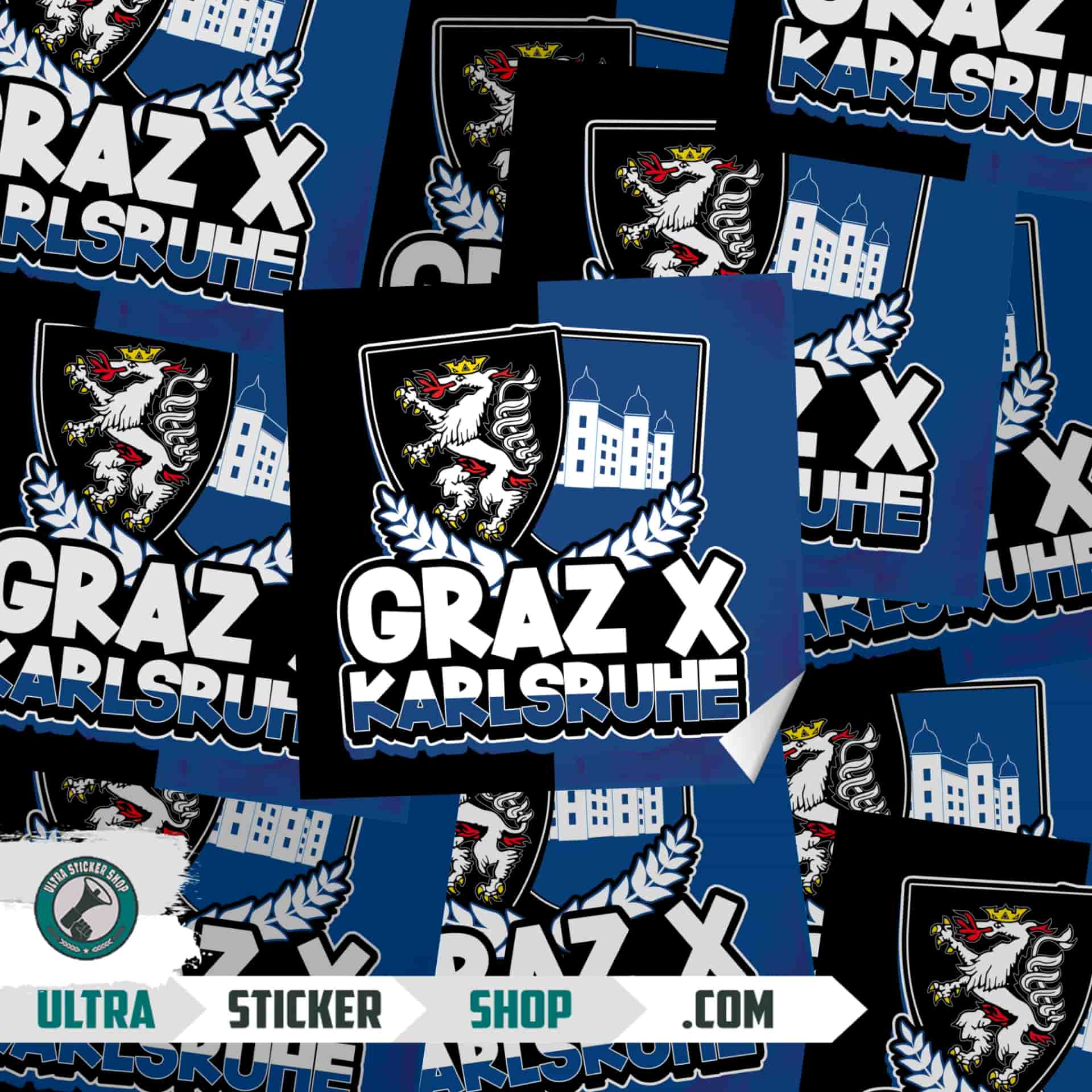 Graz X Karlsruhe Aufkleber