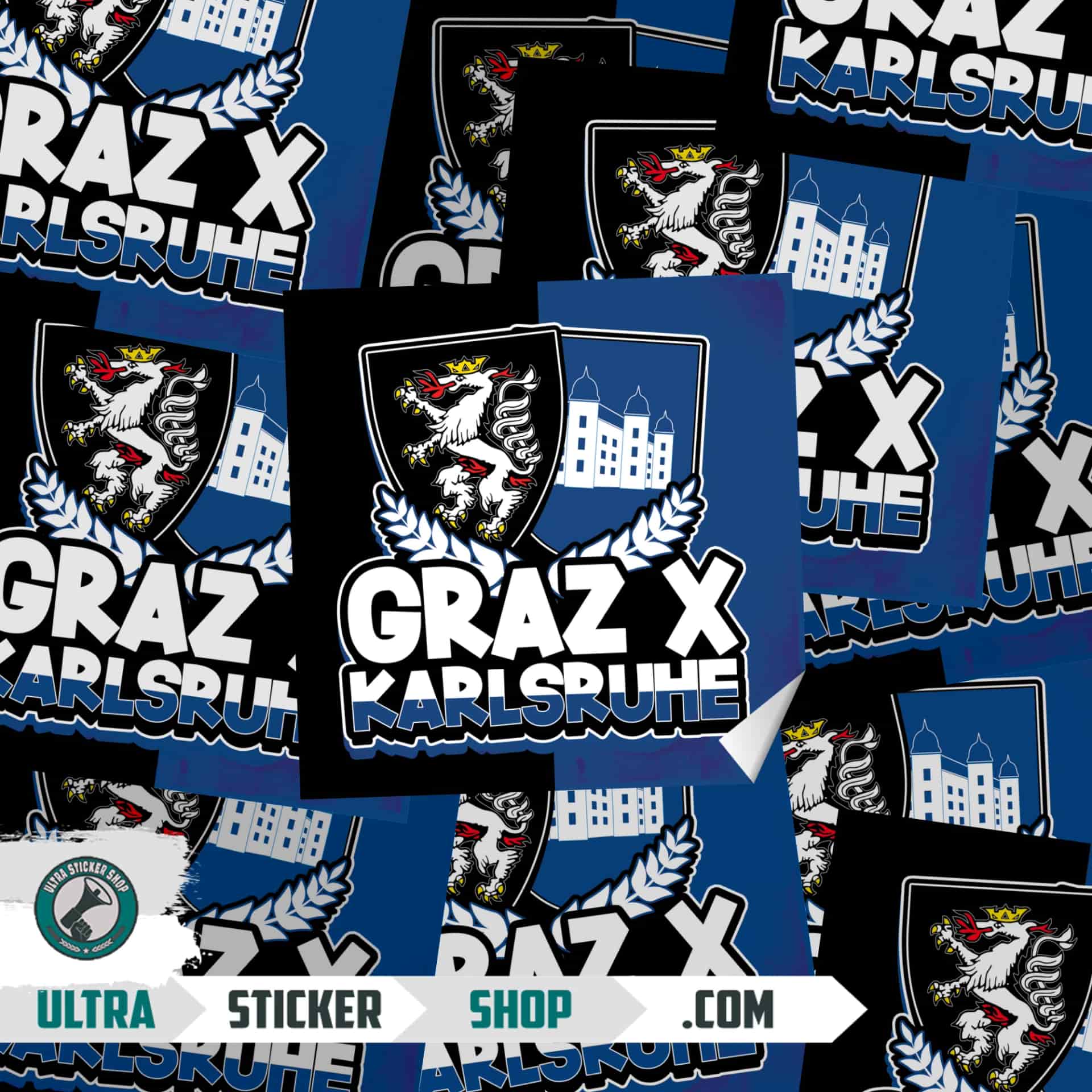 Graz X Karlsruhe Aufkleber