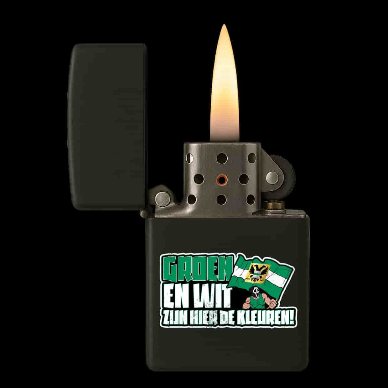 Groen en wit zijn hier de kleuren Zapalovač