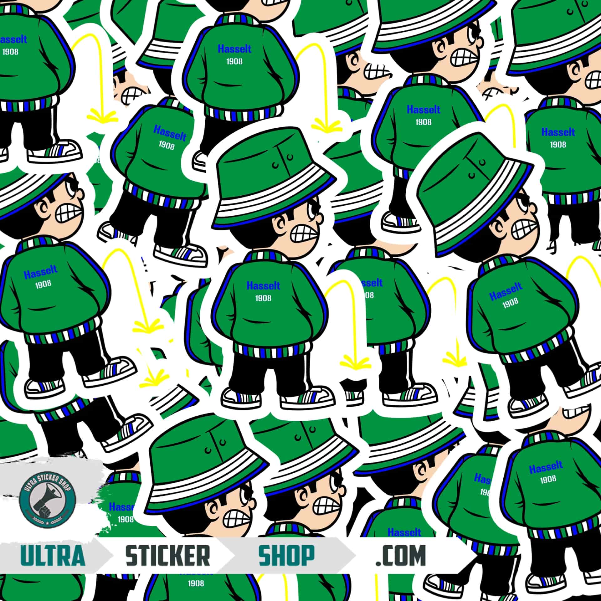Hasselt 1964 Pee Kid Stickers