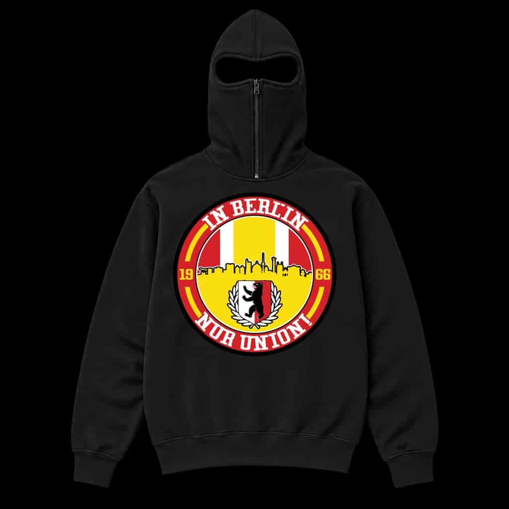 In Berlin nur Union! Ninja Kapuzenpullover