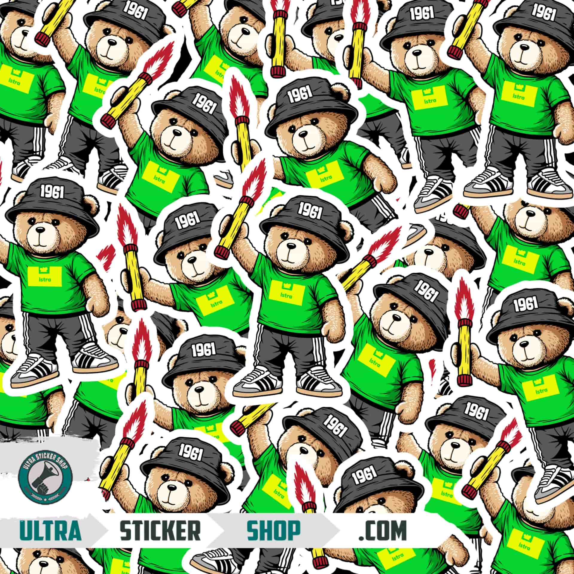 Istria 1961 bear Stickers