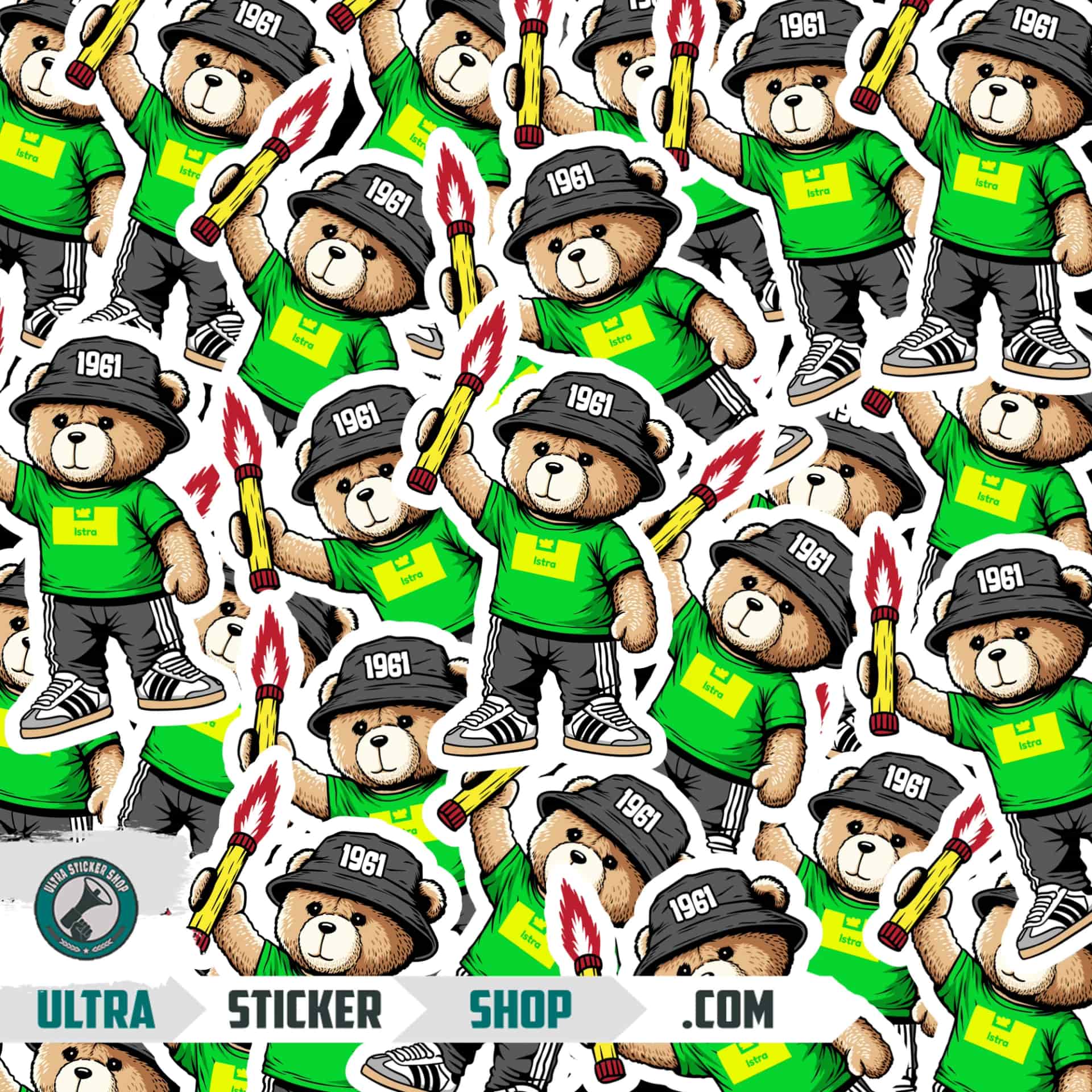 Istria 1961 bear Stickers