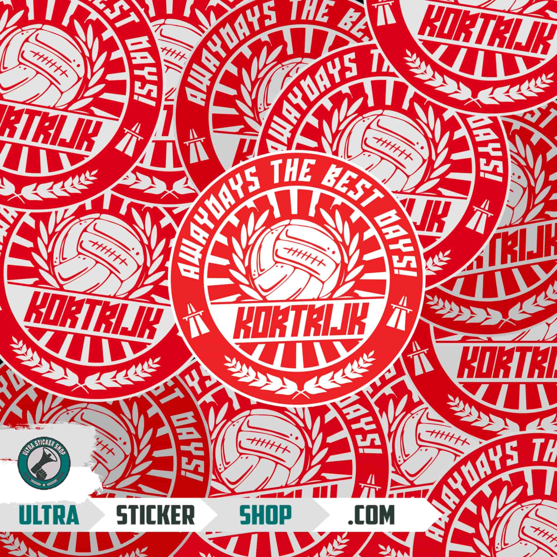 Kortrijk awaydays the best days Stickers
