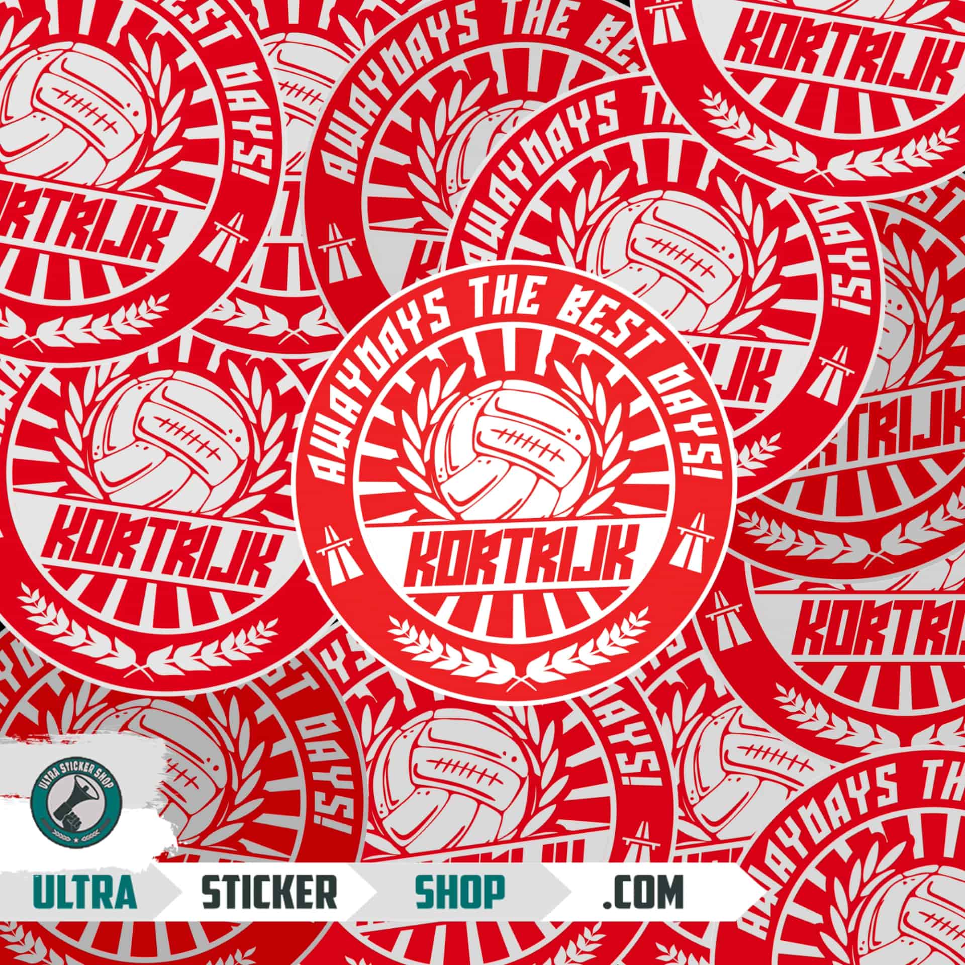 Kortrijk awaydays the best days Stickers
