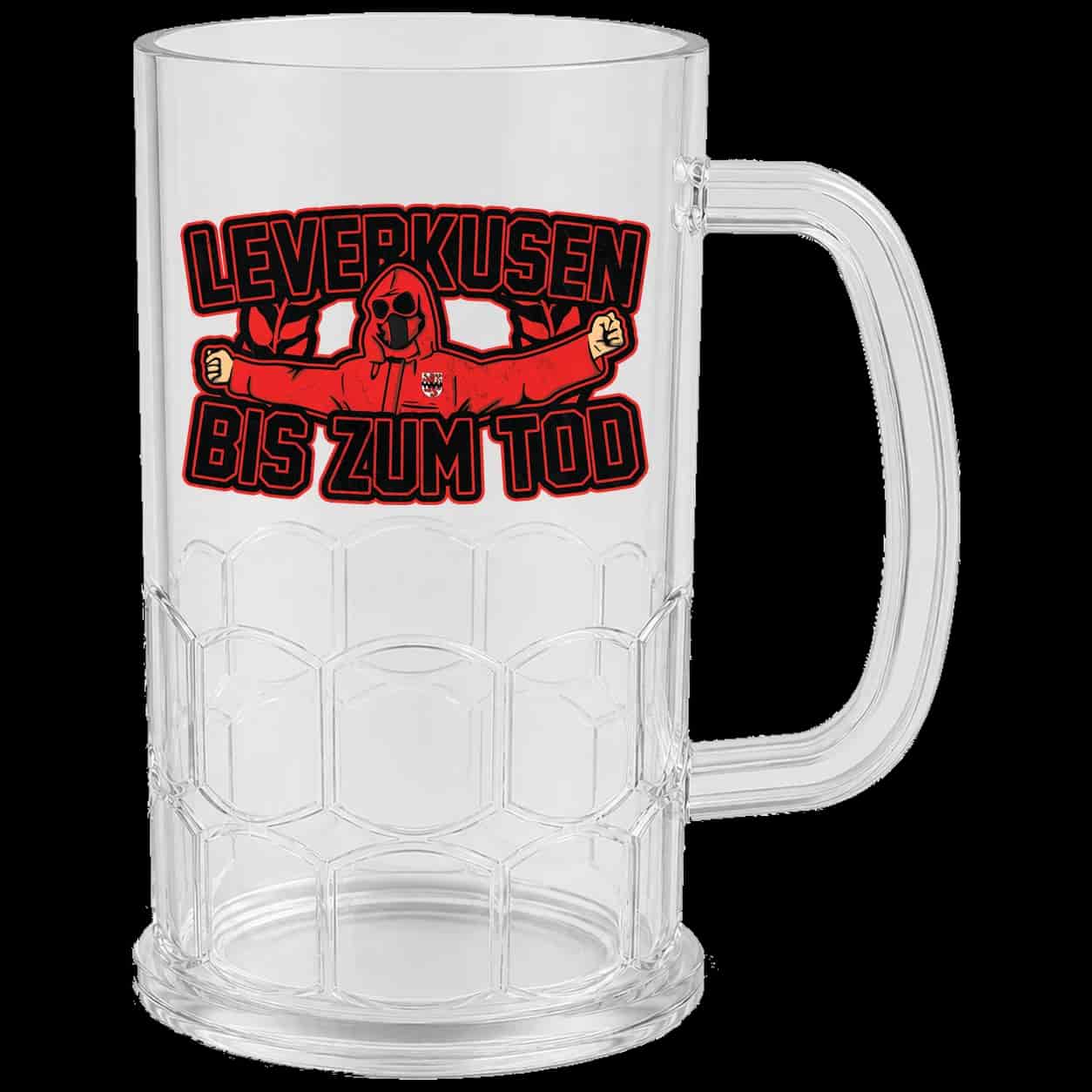Leverkusen bis zum tod Pivní hrnek