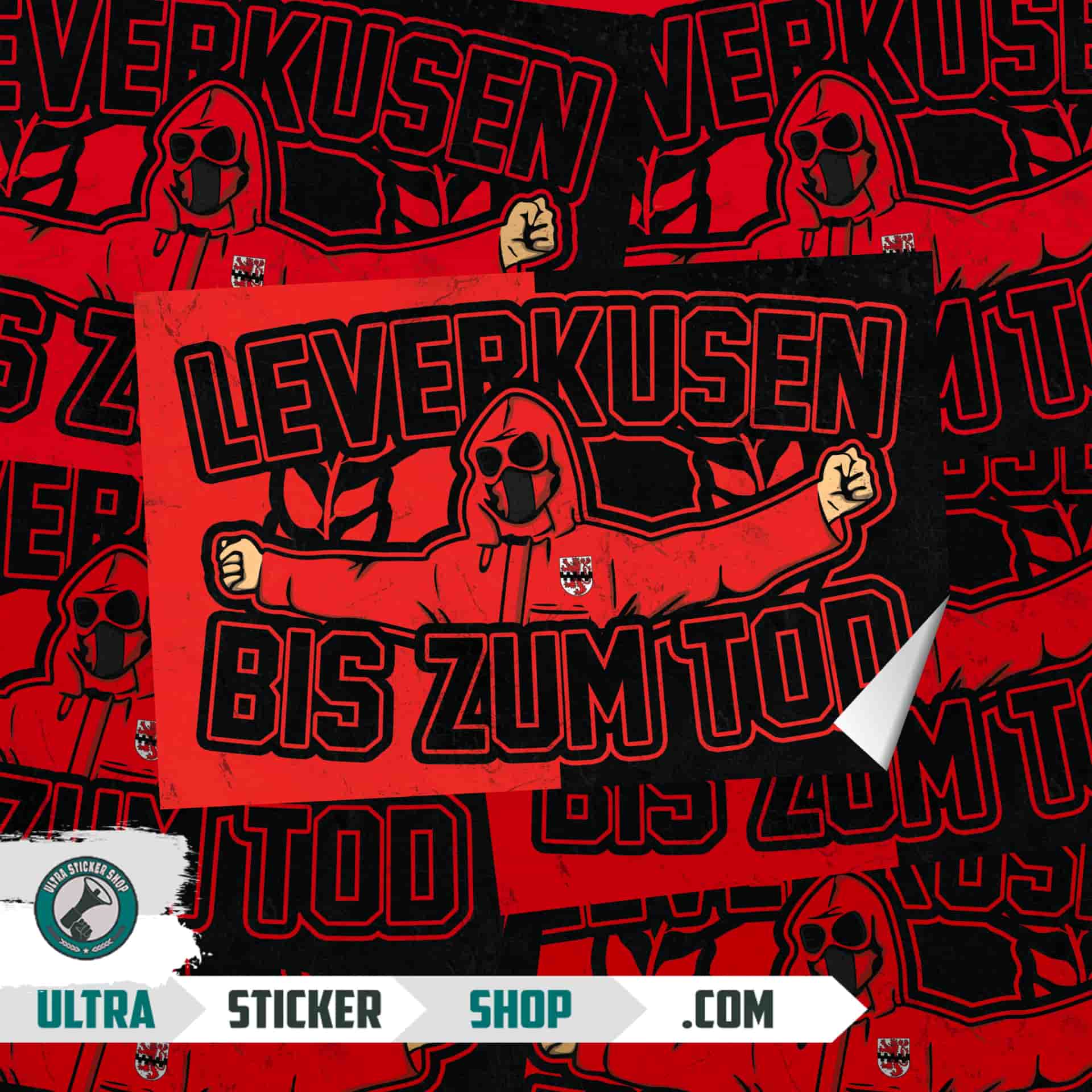 Leverkusen bis zum tod Nálepky