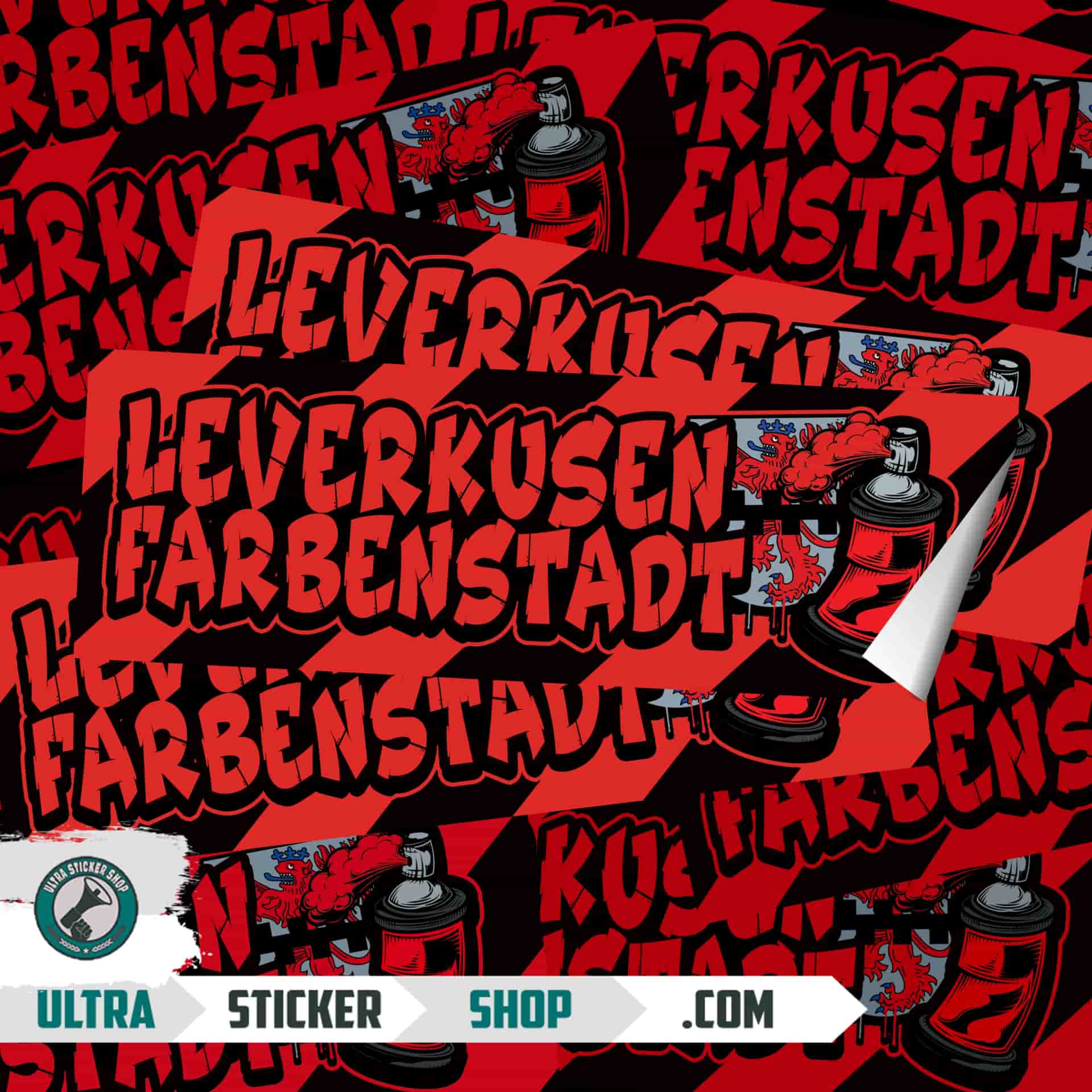 Leverkusen farbenstadt Nálepky