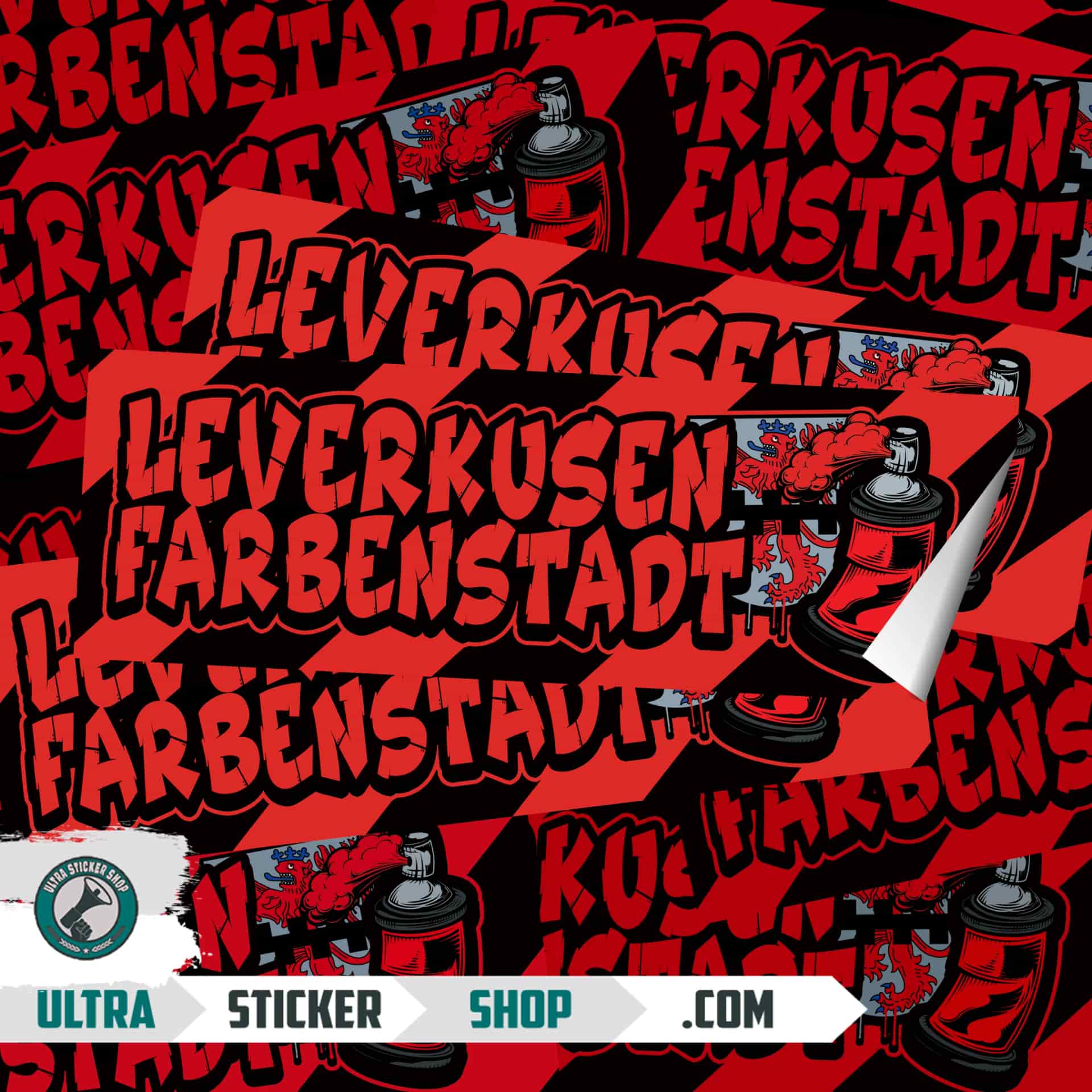Leverkusen farbenstadt Nálepky