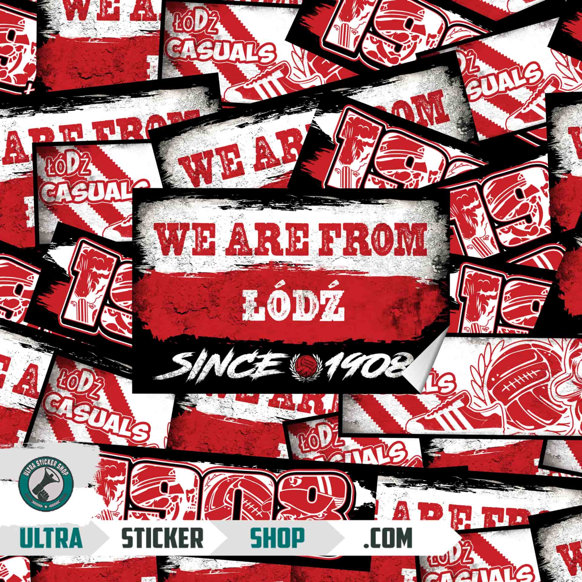 Łódź 1908 Sticker-Mix