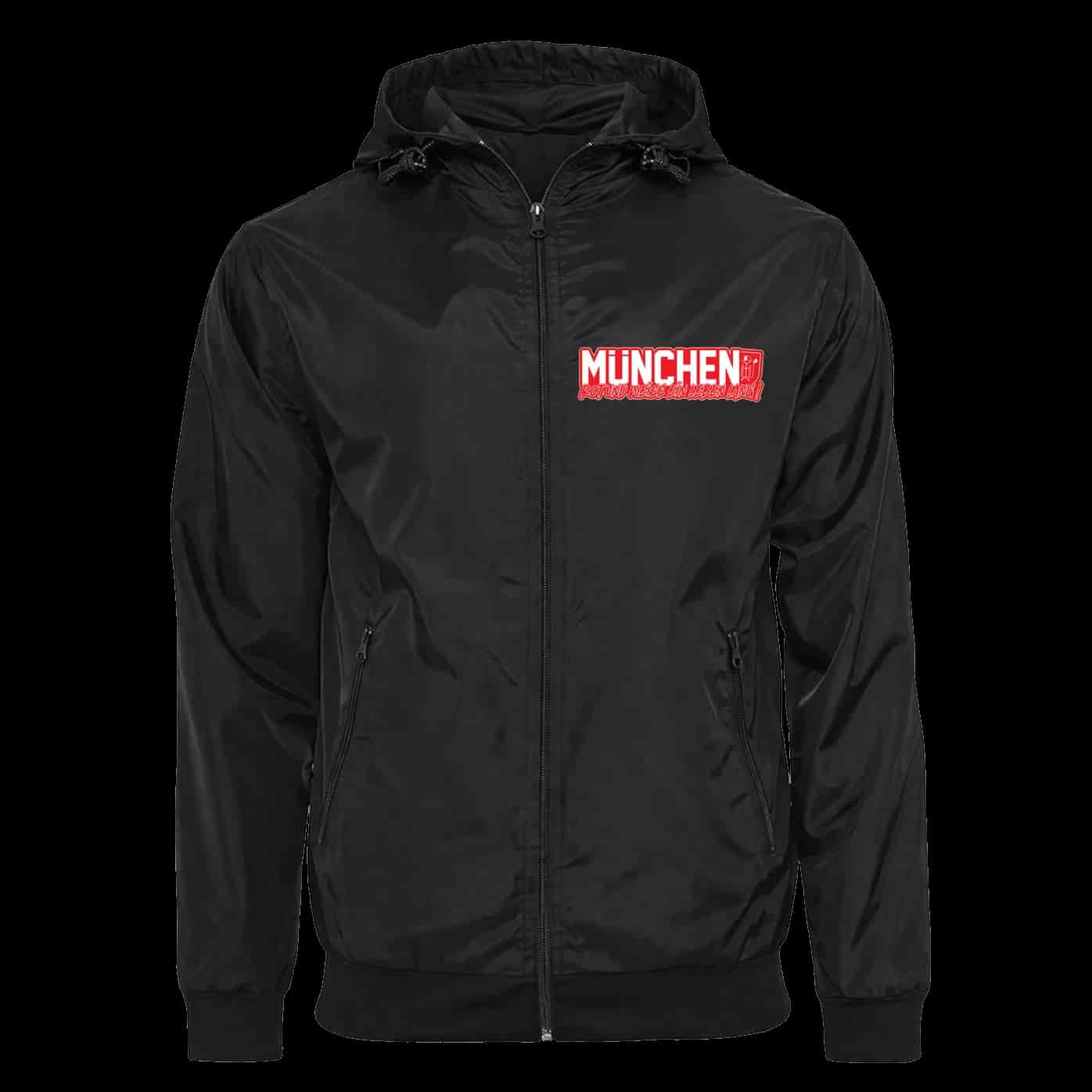 München, rot und weiss ein leben lang Giacca con balaclava staccabile