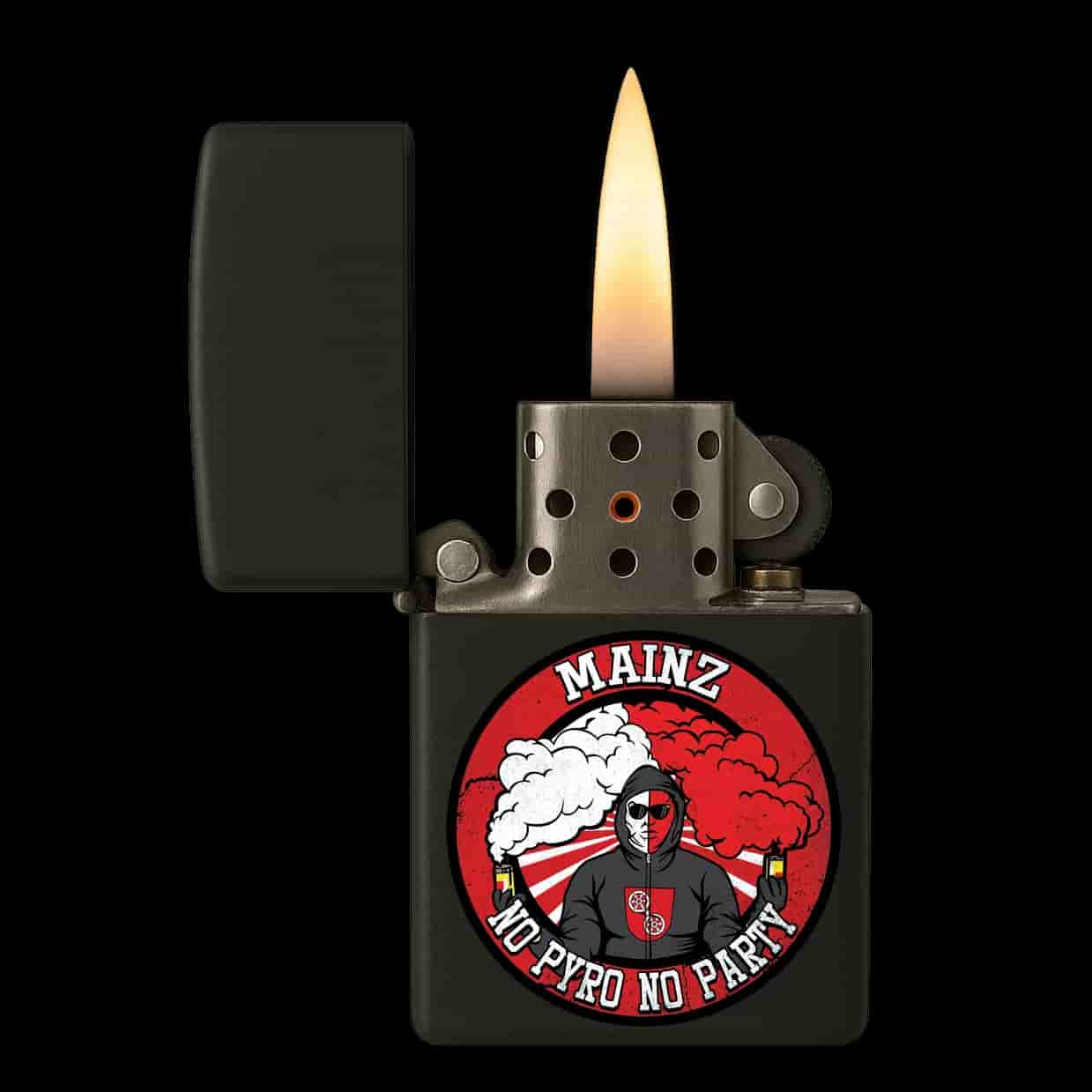 Mainz no pyro no party Accendino