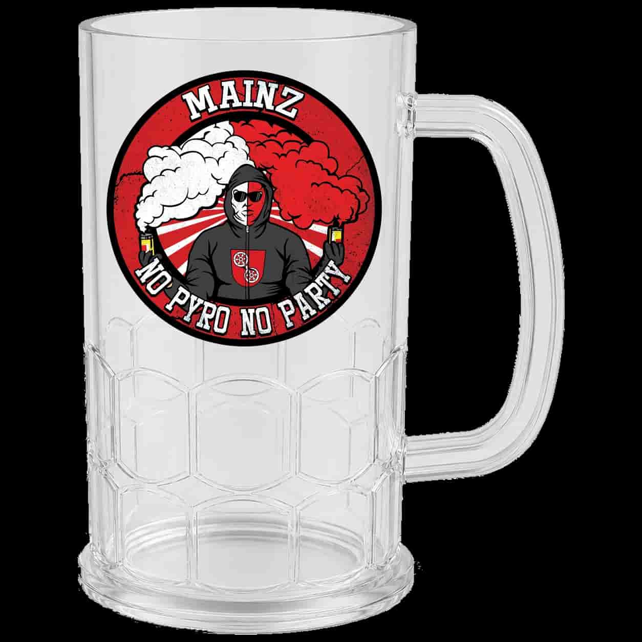 Mainz no pyro no party Boccale da birra