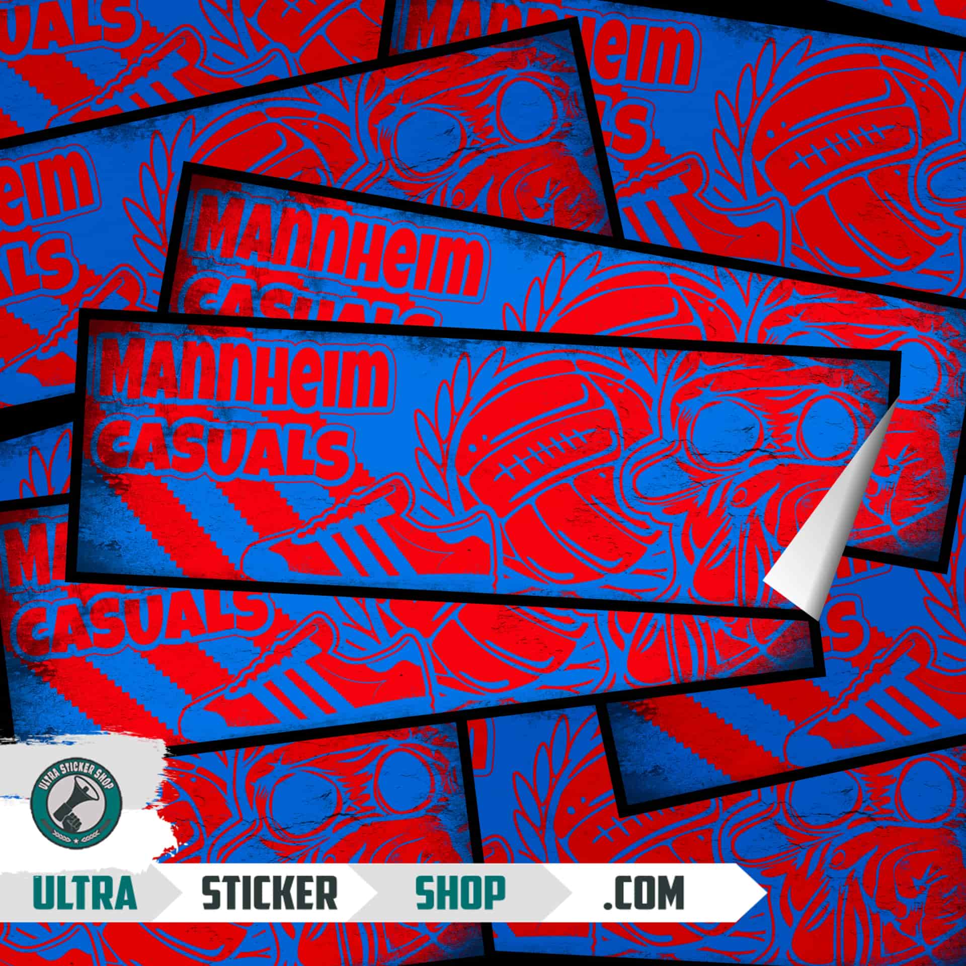 Mannheim casuals Autocolante