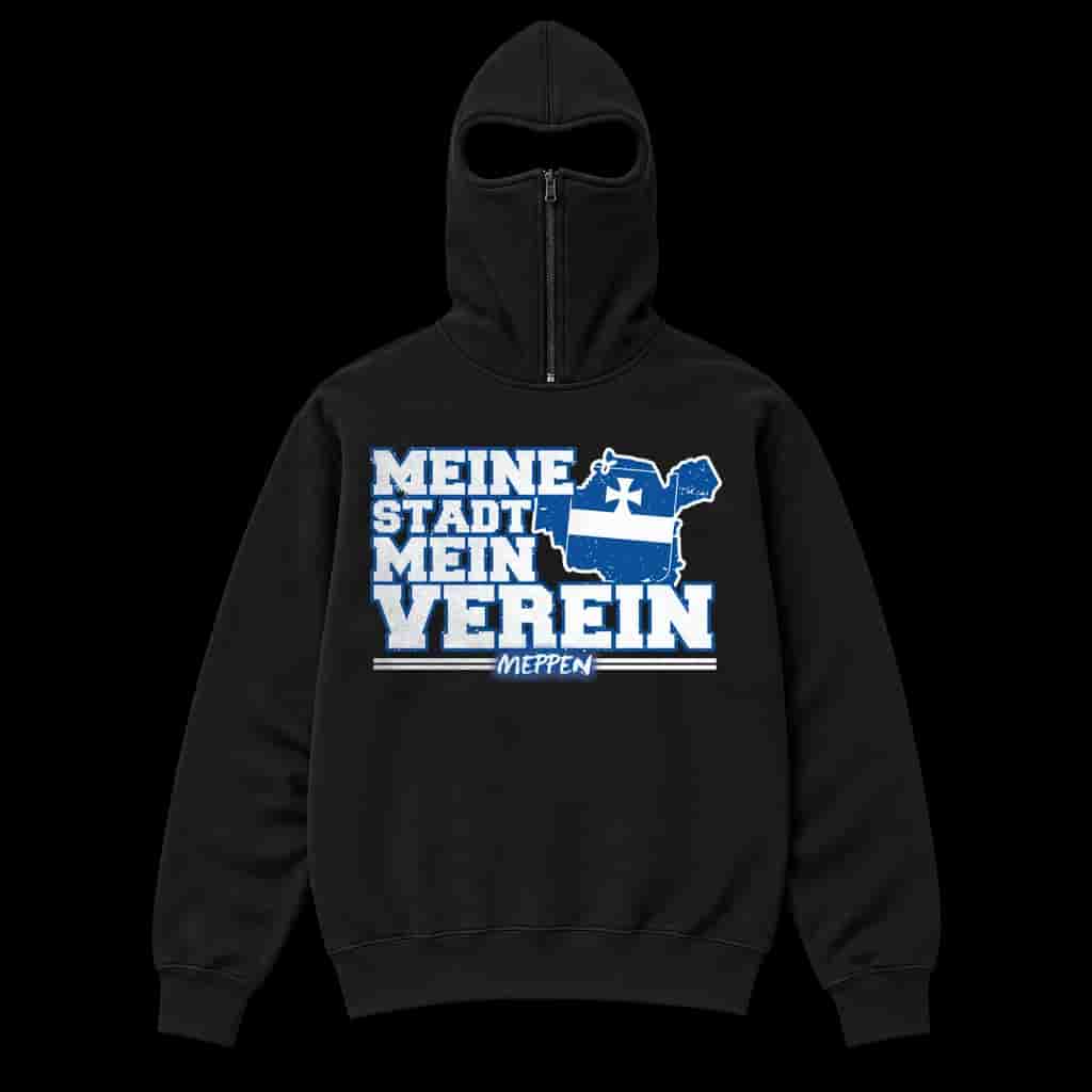 Meppen Meine stadt mein verein Ninja Kapuzenpullover