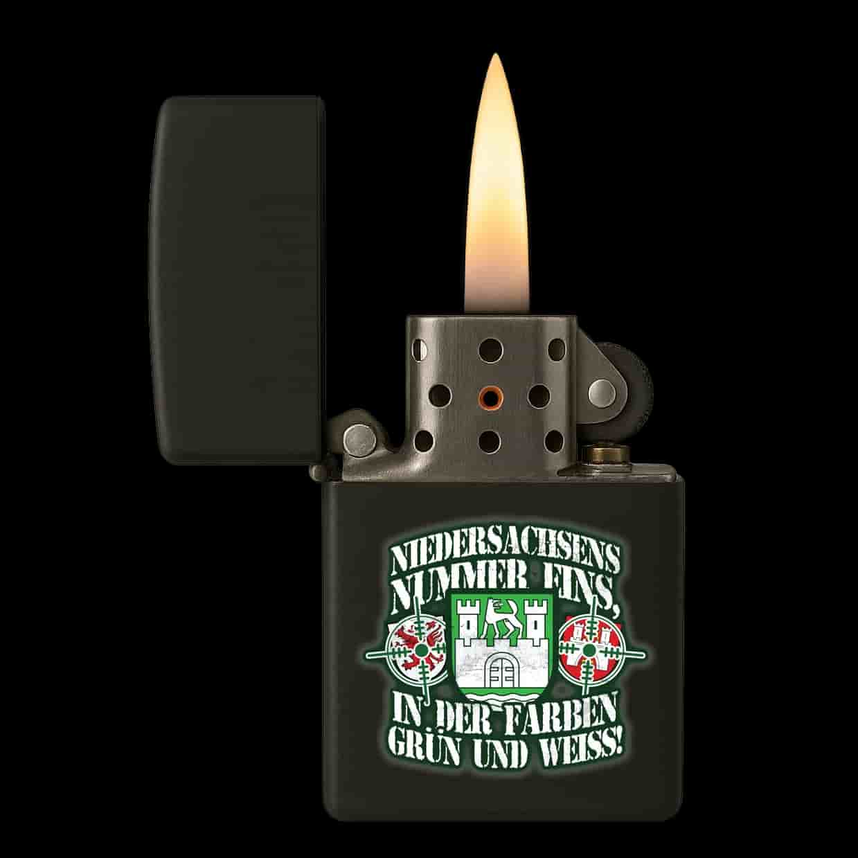 Niedersachsens nummer eins, in den farben grün und weiss Lighter
