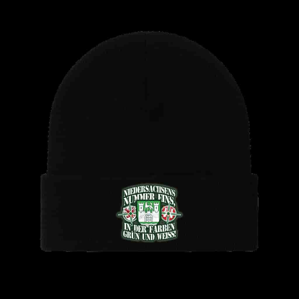 Niedersachsens nummer eins, in den farben grün und weiss Beanie